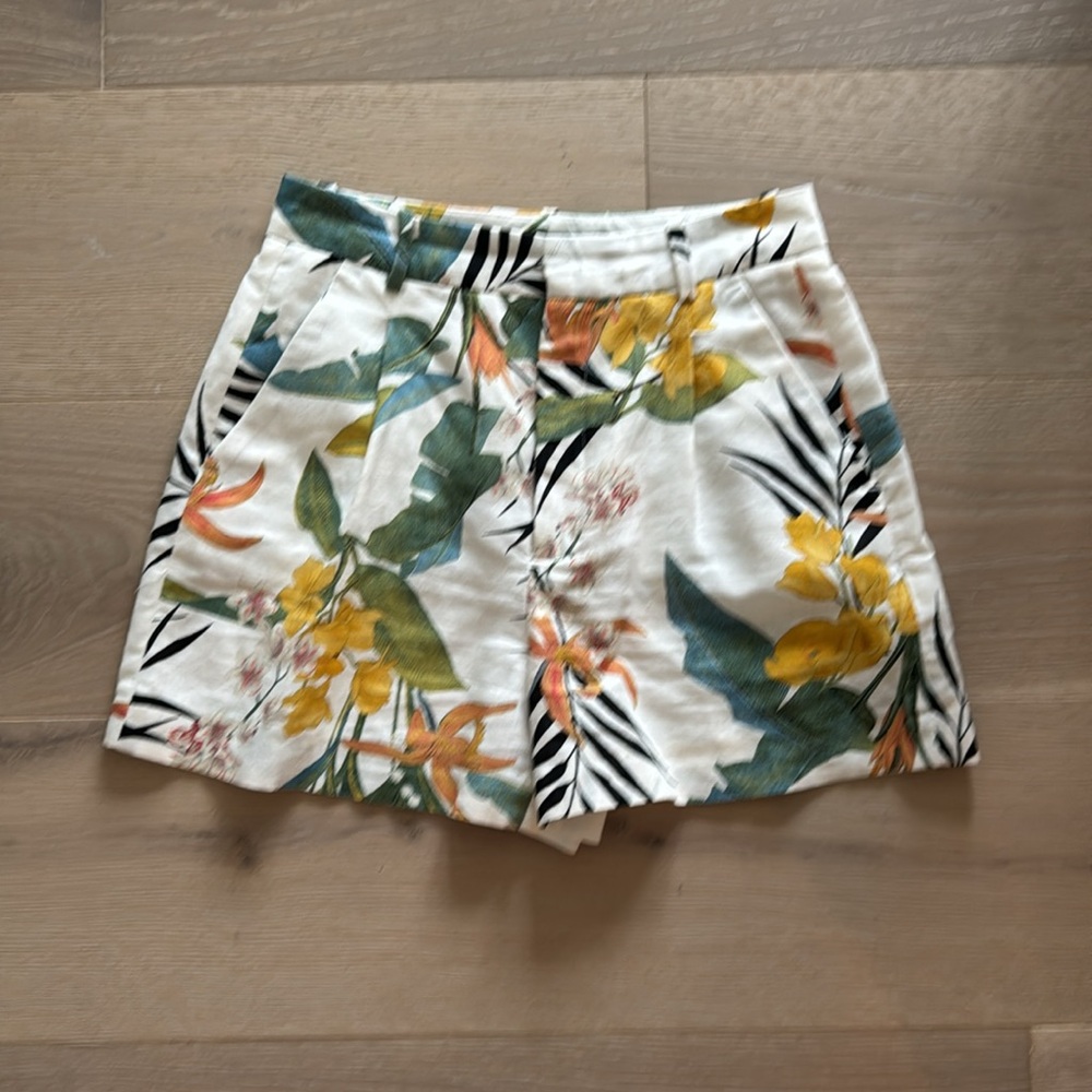 Zara Linen Blend Shorts